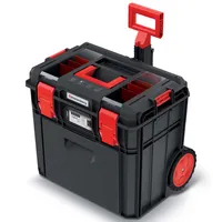 box na náradie s kolieskami 546x380x510mm X BLOCK LOG KXB604050FD-S411 čierny plastový Kistenberg