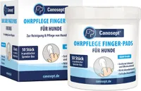 Ohrenpflege Canosept® Ohrpflege Fingerpads für Hunde 50 Stück Spenderdose mit Pflegepads zur Reinigung und Pflege
