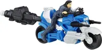 Captain America Miniverse - Winter Soldier Combat Racer Figure with Blast-Action Cycle Blitzstart-Bike