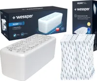 Wessper pohlcovač vlhkosti + 10x Wessper Humifill 500g absorpční kazeta | Zabraňuje vzniku plísní, nepříjemných pachů, chrání stěny