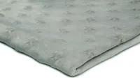 Minkee Fleece Knit s reliéfom hviezdy Light Grey 50 x 155 cm