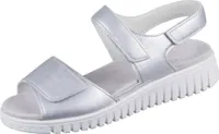 Semler Damen Sandalen Silber Glattleder Größe: 40,5