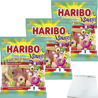 Haribo Balla Balla Fruchtgummi Konfekt 3er Pack (3x160g Beutel) + usy