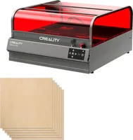 Creality Creality Falcon2 Pro Graviermäschine 22W Lāserleistung, integrierte Kamera, Air Assist, 6pcs A4 Sperrholzplatten Linde Sperrholz