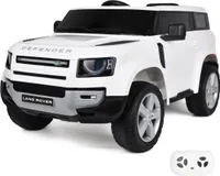 Kinder Elektroauto 12V - Land Rover Defender 90 - 1 bis 6 Jahre - mit Fernbedienung - Weiß