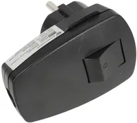 Kopp Winkelstecker "mit Schalter" Schwarz