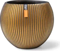 Capi Europe Gefäß kugel Groove Black & Gold - 18x15 - Gold