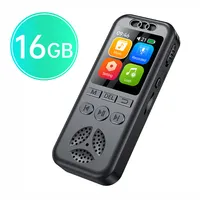 16GB Digitales Diktiergerät, MP3-Player, Timing, sprachaktiviert, Rauschunterdrückung Wiedergabe, 1,44 Zoll großen Farbbildschirm