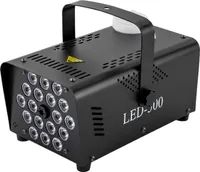 Nebelmaschine 500W Minidisco Rauchmaschinen mit 18 LED RGB Lichter und Fernbedienung für Halloween, Weihnachten, Hochzeit, Geburtstag, DJ Effekt
