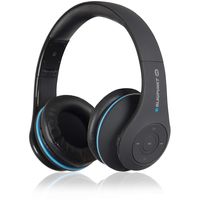 BLAUPUNKT HPB 20 Kabelloser Bluetooth 4.2 Stereo-Kopfhörer mit Freisprecheinrichtung/NFC/weiche On-Ear Ohrpolster/Integrierter Li-Ionen-Akku/in Schwarz