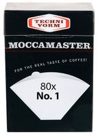 Moccamaster 85090 Kaffeefilter No.1 Cup One | 80 Stück| für Kaffeemaschinen