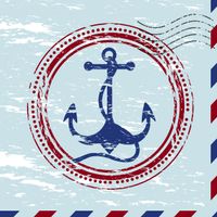 Weiße Steuerräder und Tauwerk auf Blau 33x33 cm 20 Servietten Maritime Symbole 