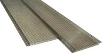 Polycarbonat Hohlkammerpaneel Click bronce 4000 mm x 200 mm x 16 mm