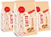 Giotto 9x3 Mini kuleczki biszkoptowe z polewą waflową 348g opakowanie 3 szt