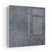 DEQORI Schlüsselkasten Glasfront 30x30 cm 'Elegantes Marmormuster' Box  modern