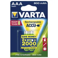 Nabíjacia batéria VARTA Ready2Use 2 x Micro 0,8 Ah Blister