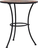 vidaXL Mosaik-Bistrotisch Orange/Grau 60 cm Keramik
