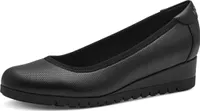 s.Oliver Damen Pumps Keilabsatz sportlich elegant 5-22300-42, Größe:39 EU, Farbe:Schwarz