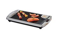 CERAN® Grill CG 2308/TC, Edelstahlgehäuse, original SCHOTT CERAN® Glaskeramik Grillfläche, elektronische Temperaturregelung von 80 °C bis 280 °C, Fettauffangrinne, LED Display, Touch Control