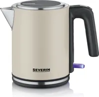 SEVERIN Wasserkocher WK 9577 WK 9577 aus Edelstahl, beigeschwarz