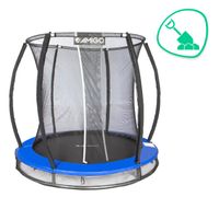 AMIGO Deluxe boden-Trampolin mit Sicherheitsnetz 244 cm blau