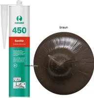 Ramsauer 450 Sanitär 1K Silikon Dichtstoff 310ml Kartusche braun