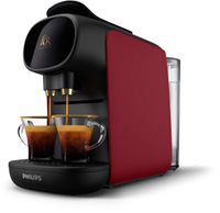 Philips L'Or Barista Sublime Kaffeekapselmaschine, einstellbare Kaffeemenge, 2 Tassen zu 1 Zeit, rot (LM9012/50)
