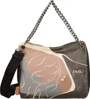 Anekke Schultertasche Umhängetasche Dreamverse Heartbeat Crossbody Bag With Metal Handle Multicolor mehrfarbig