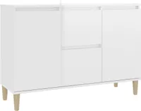 Kredens biały wysoki połysk 103,5x35x70 cm materiał drewnopochodny