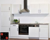 Küchenzeile hochglanz weiss m E-Geräten Italia