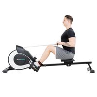 Rudergerät für Home Gym Cardio Rudergerat, Rowing Machine faltbarer magnetischer Widerstand mit 8 Stufen einstellbar, Indoor-Sport-