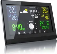 Bearware Wetterstation mit Außensensor & LCD Farbdisplay, Luftdruck mit Höhenkorrektur