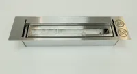 Nerezová spaľovacia komora, hranatá, dĺžka: cca 27,5 cm