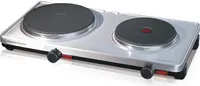 Einzelkochplatte AK 3099/E, Gussheizplatten, Edelstahlgehäuse, stufenlose Temperaturregelung, 3000 Watt