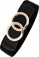 Dámský opasek - Elegantní styl - Pružný komfort - Kvalitní materiál - Univerzální design - Stylová kovová spona - Černá elegance