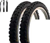 2 x Roverstone A109  "18" Fahrradreifen Fahrradmantel Schwarz 57-355 (18 x 2,125) inkl. Reifenheber