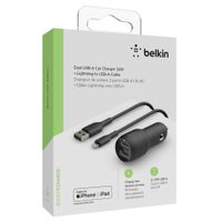 Belkin USB-A Kfz-Ladegerät, 24W 1m Lightning-Kabel  CCD001bt1MBK