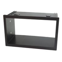 Doppel DIN Radioblende kompatibel mit VW Passat B5 Golf 4 Bora T4 Polo Lupo Volvo S40 V40 Peugeot 207 307 schwarz