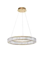 Nova Luce AURELIA LED závěsné světlo zlaté 41W neutrální bílá 150x60cm stmívatelné 9333075