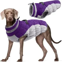 Wasserdichter Hundemantel Winterjacke für Kleine bis Große Hunde Lila XS-XXXL