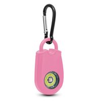 Persönlicher Alarm Taschenalarm für Selbstverteidigung Schlüsselanhänger Safe Sound taschenalarm Security Alarm mit LED-Licht(Rosa)