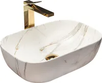 Rea Aufsatzwaschbecken Belinda Aiax Shiny Oval White