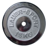 Chrómový kotúč (závažie) pre činky 15 kg, 25 mm