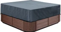 Climecare Abdeckung Whirlpools, Quadrat Allwetter Garten Whirlpool Abdeckung, 220x220x30cm