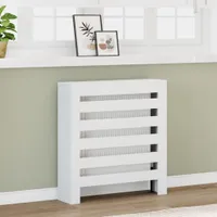 vidaXL Radiátorové obložení bílé 78x20x82 cm materiál na bázi dřeva