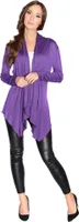 Damen Cardigan Umhang Poncho ; Violett S/M