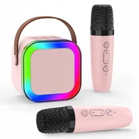 Karaoke Maschine mit 2 Mikrofonen, Mädchen Mikrofon Kinder Geschenke für Kinder