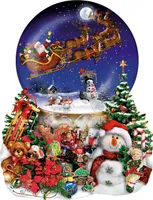 Vianočné sane (obrysové puzzle)