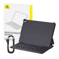 Etui Z Klawiaturą Baseus Brilliance Series Na Ipad 10.2'' (2019/2020/2021) + Kabel Usb-C - Czarne