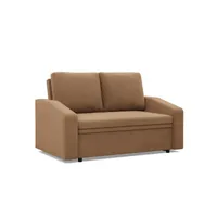 Sofa 2-Sitzer  mit Schlaffunktion,  Braun
